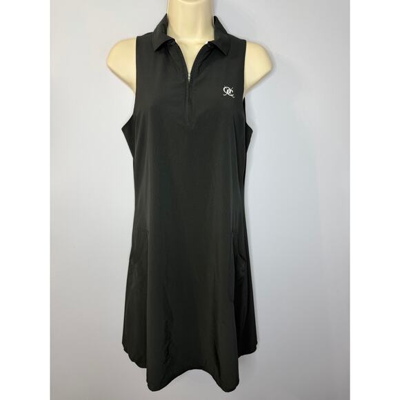 Peter Millar Carner Sleeveless Sport Golf Dress Crown Sport Black  Sz S - Picture 3 of 14